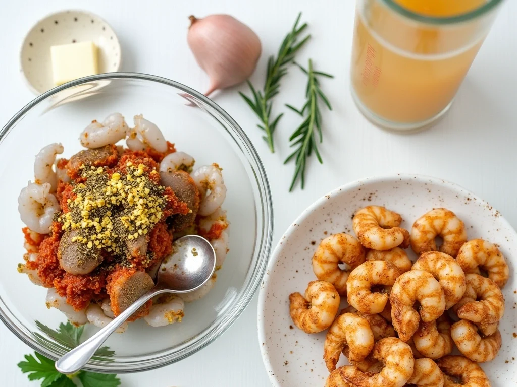 Ingredients for Lemony Shrimp and Bean Stew