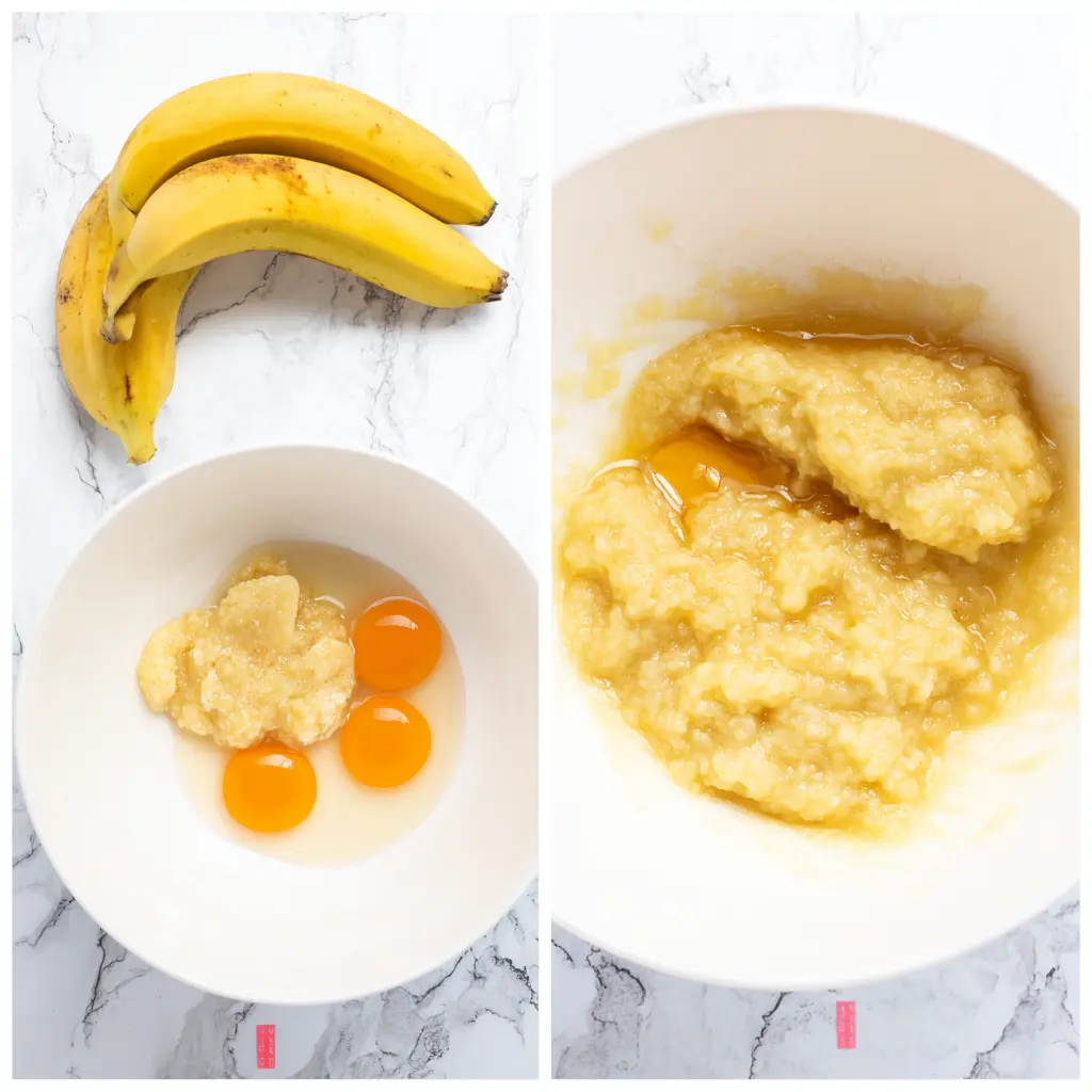 preparing Banana Bread Recipe