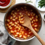 Delicious homemade canned baked beans