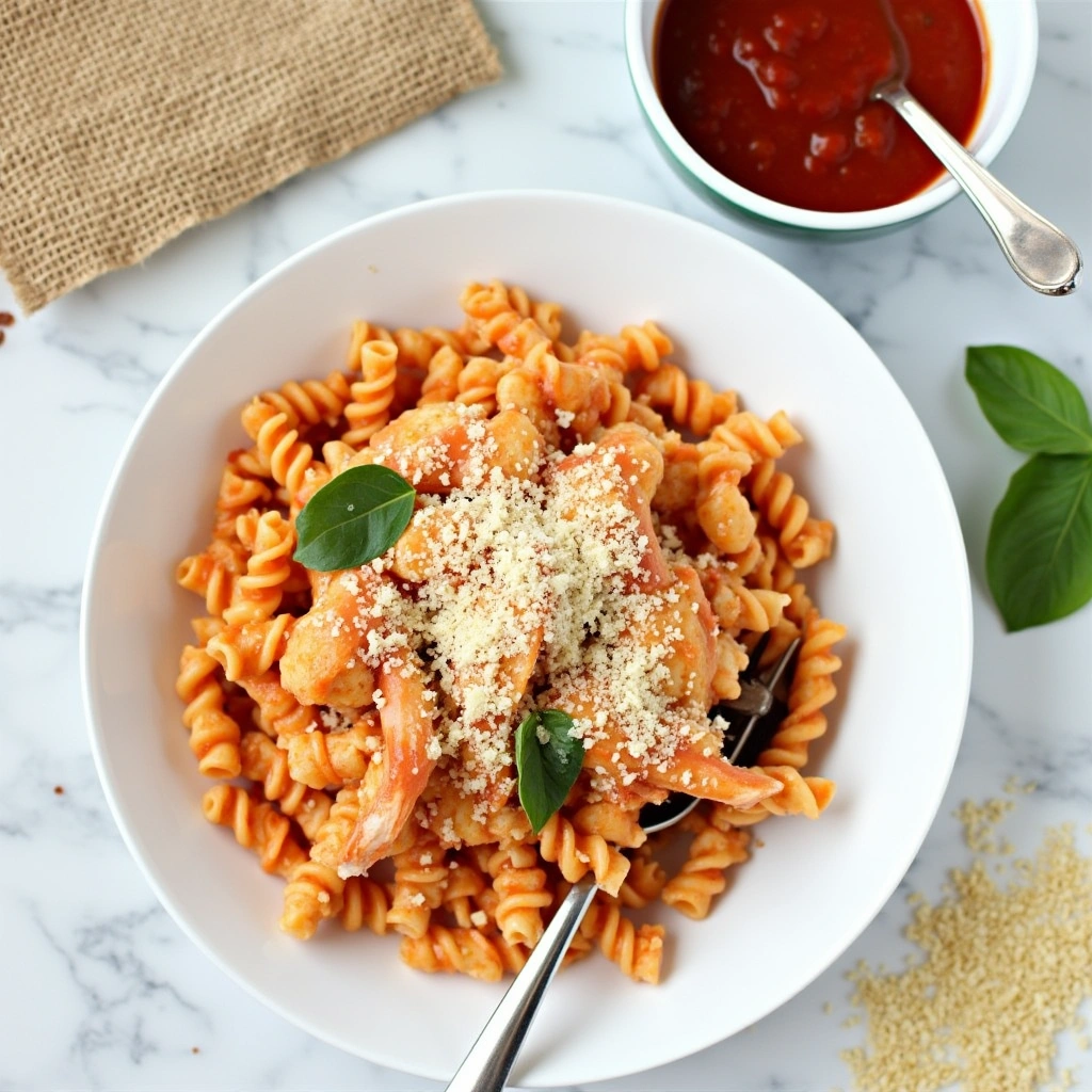 Fusilli Pasta with Tomato Sauce 