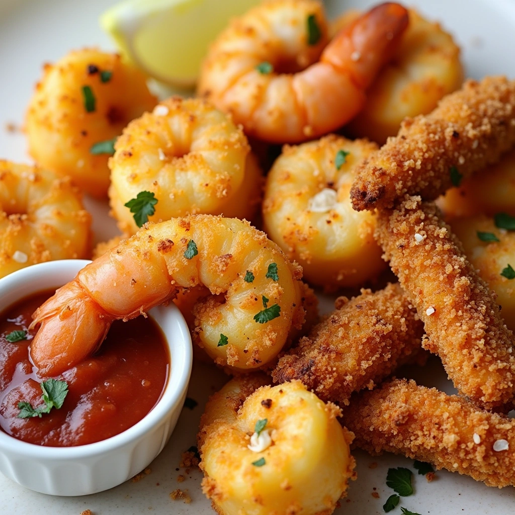  Spicy Crispy shrimp baskets