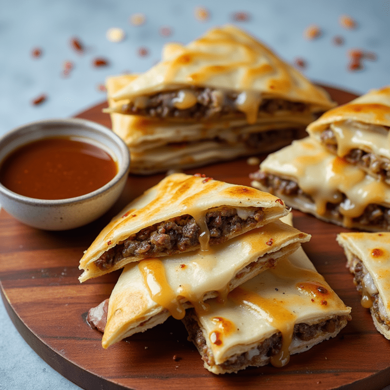 Golden crispy birria quesadilla