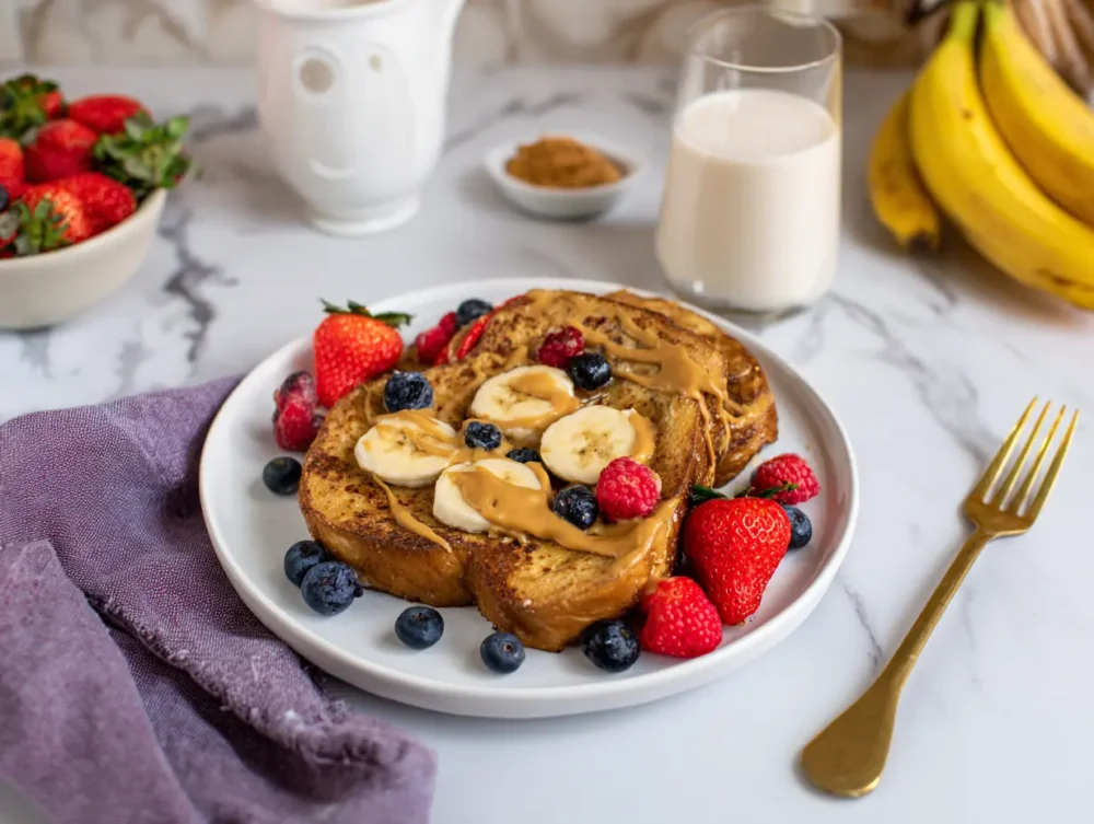 Drizzled to perfection this brioche French toast