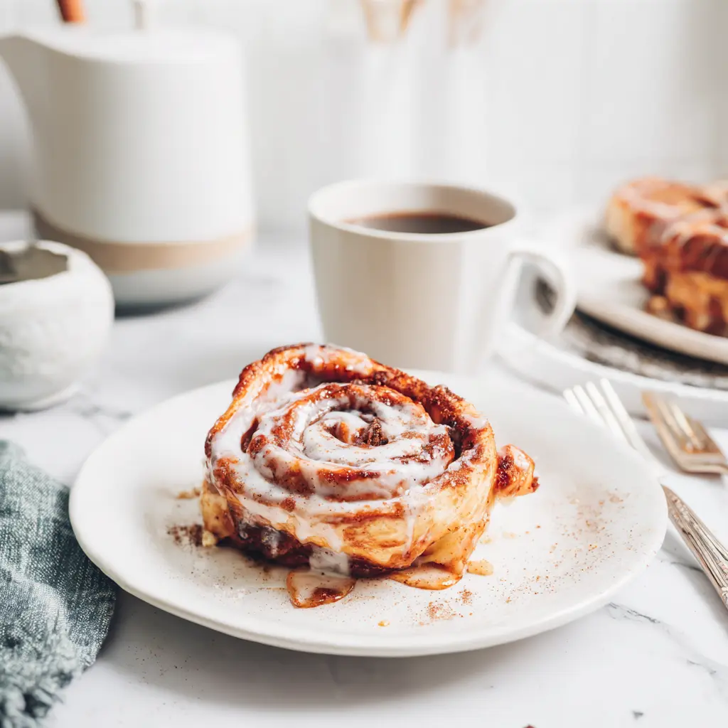 Golden, crispy Cinnamon Roll French Toast