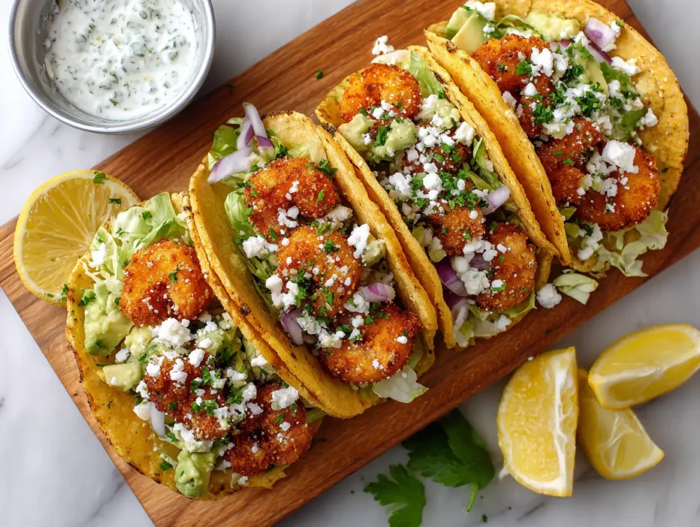 fried shrimp tacos