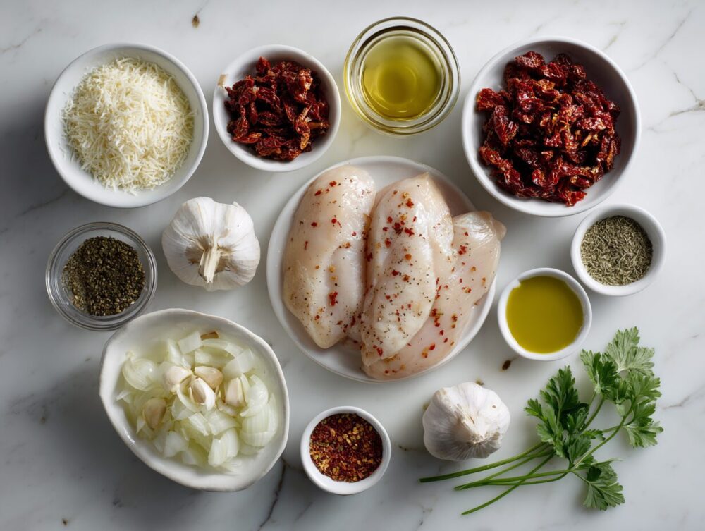 ingredients of Marry Me Chicken Crock Pot