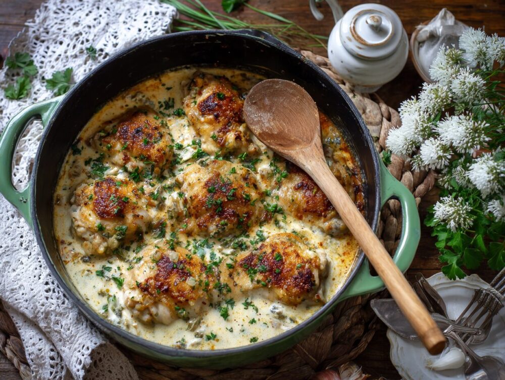 Delicious Marry Me Chicken cooked in a slow cooker,