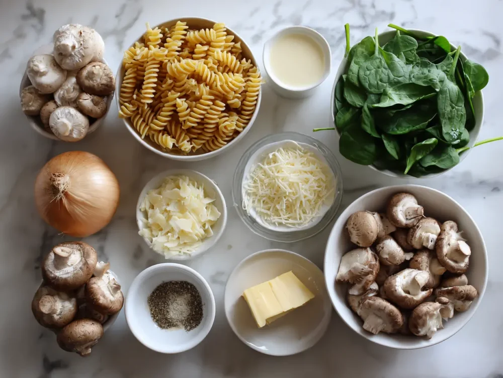 Fusilli Pasta ingredients