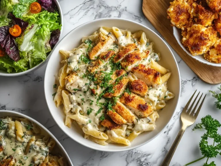 Garlic Parmesan Chicken Pasta