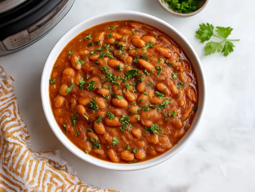 the Instant Pot Baked Beans dish