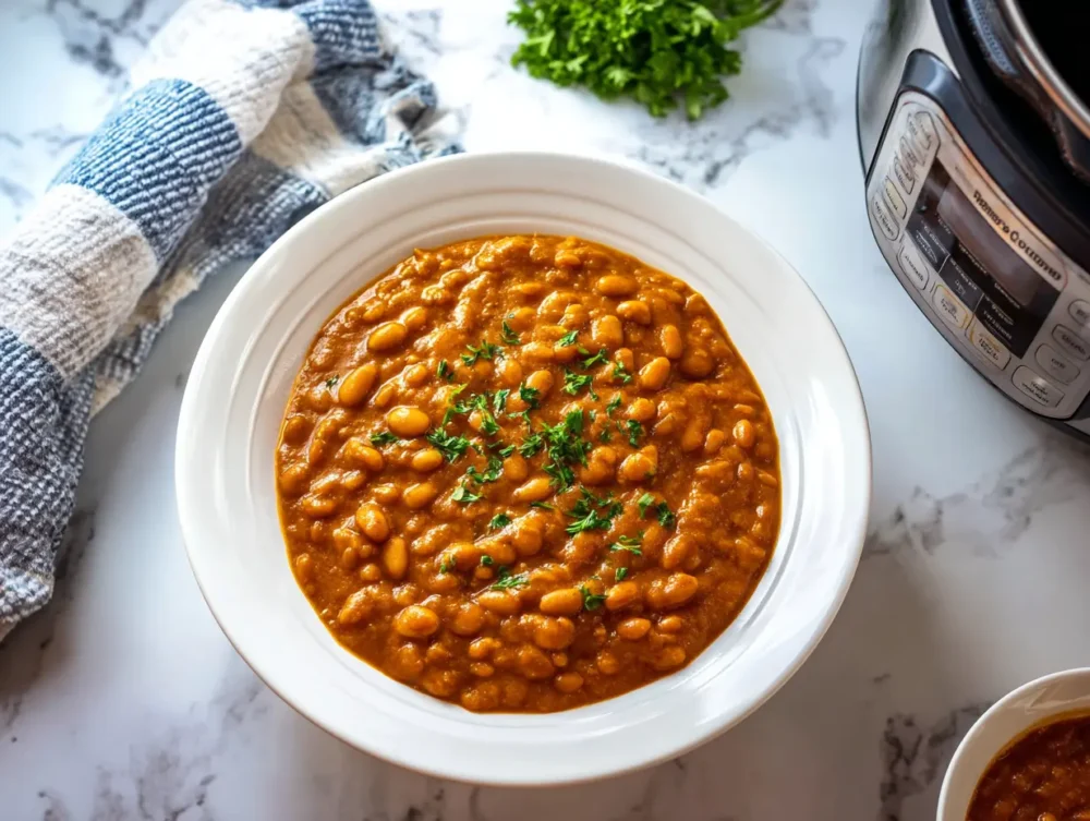 delicious instant Pot Baked Beans dish