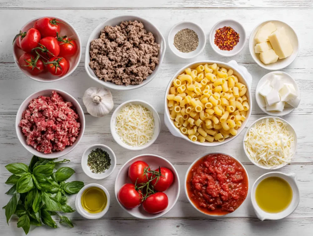 ingredients Italian ditalini pasta