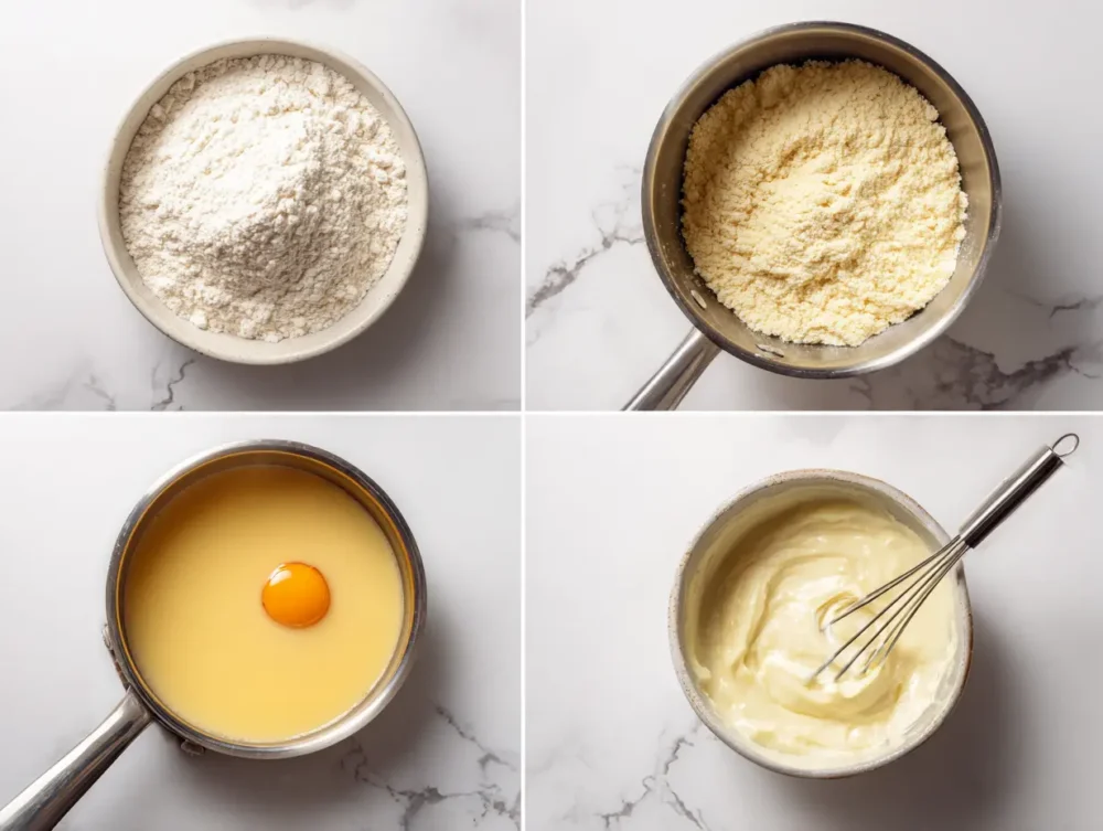 preparing Fluffy  Mini Pancakes