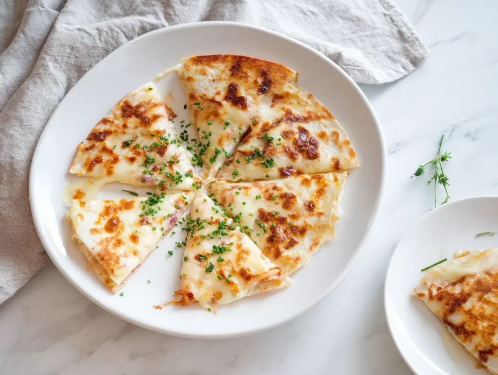vegetarian Oven-Baked Pizza Quesadilla