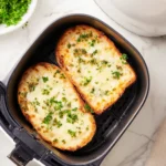 Golden crispy air fryer toast