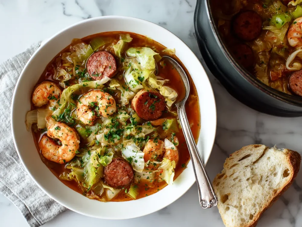  Shrimp Sausage Cabbage bowl 