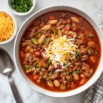 Slow Cooker Beef and Beans Chili