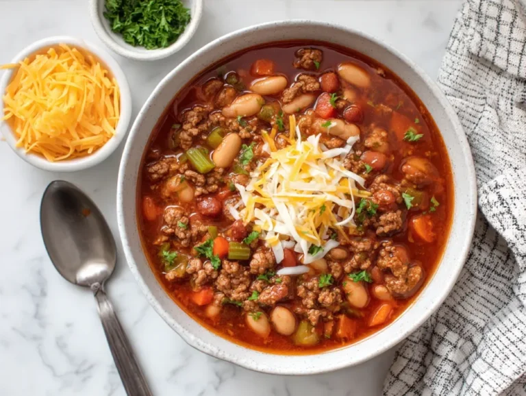 Slow Cooker Beef and Beans Chili