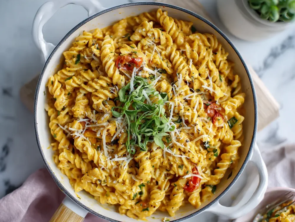 Spicy Indian Fusilli Pasta