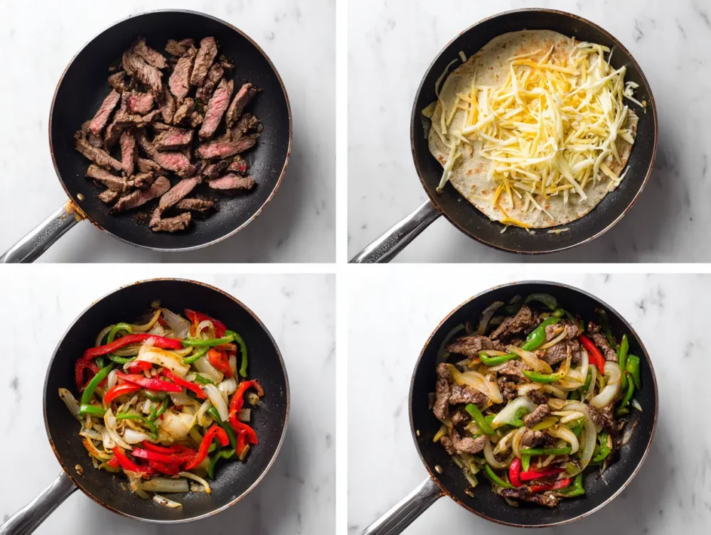 preparing the Perfect Steak Quesadillas