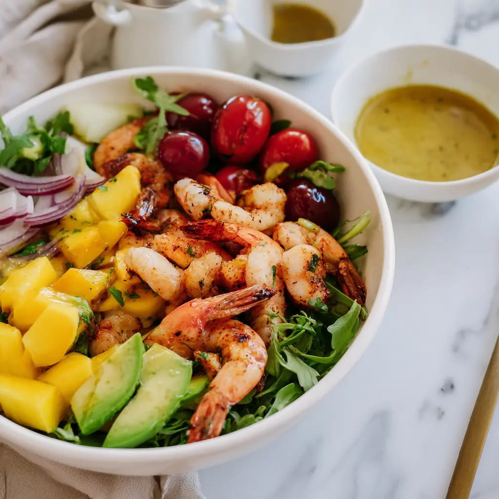 fresh Tropical shrimp salad