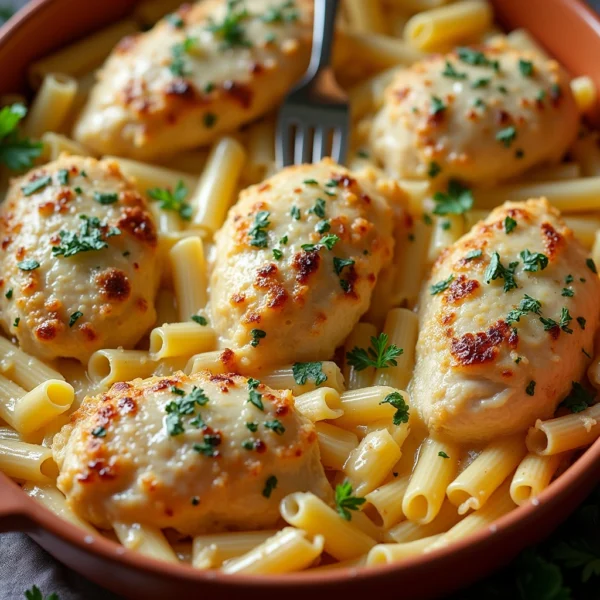 Garlic Parmesan Chicken Pasta