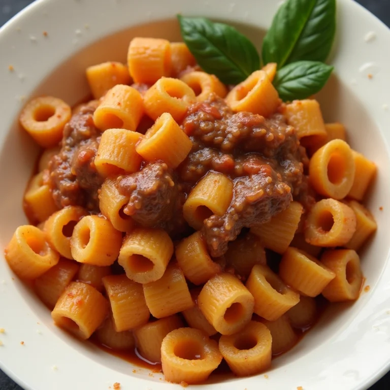 Italian ditalini pasta