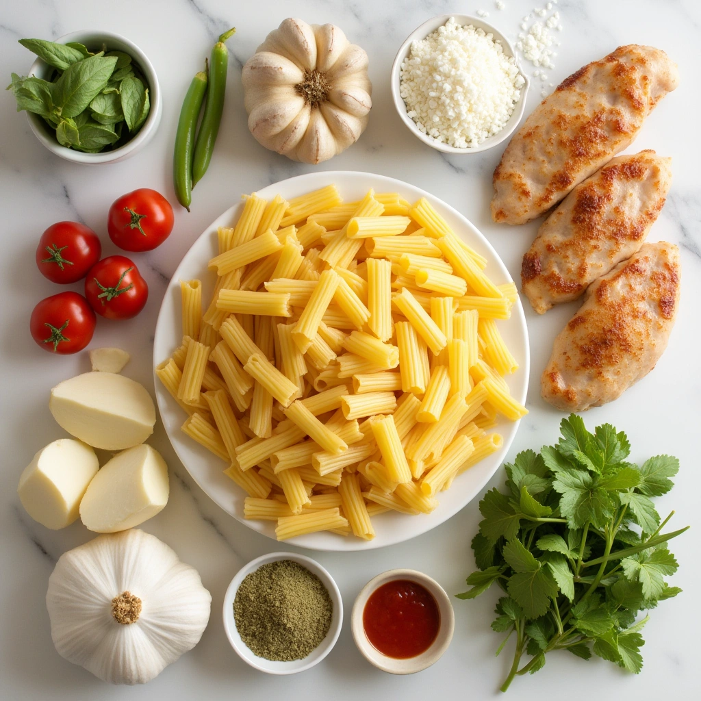 Garlic Parmesan Chicken Pasta