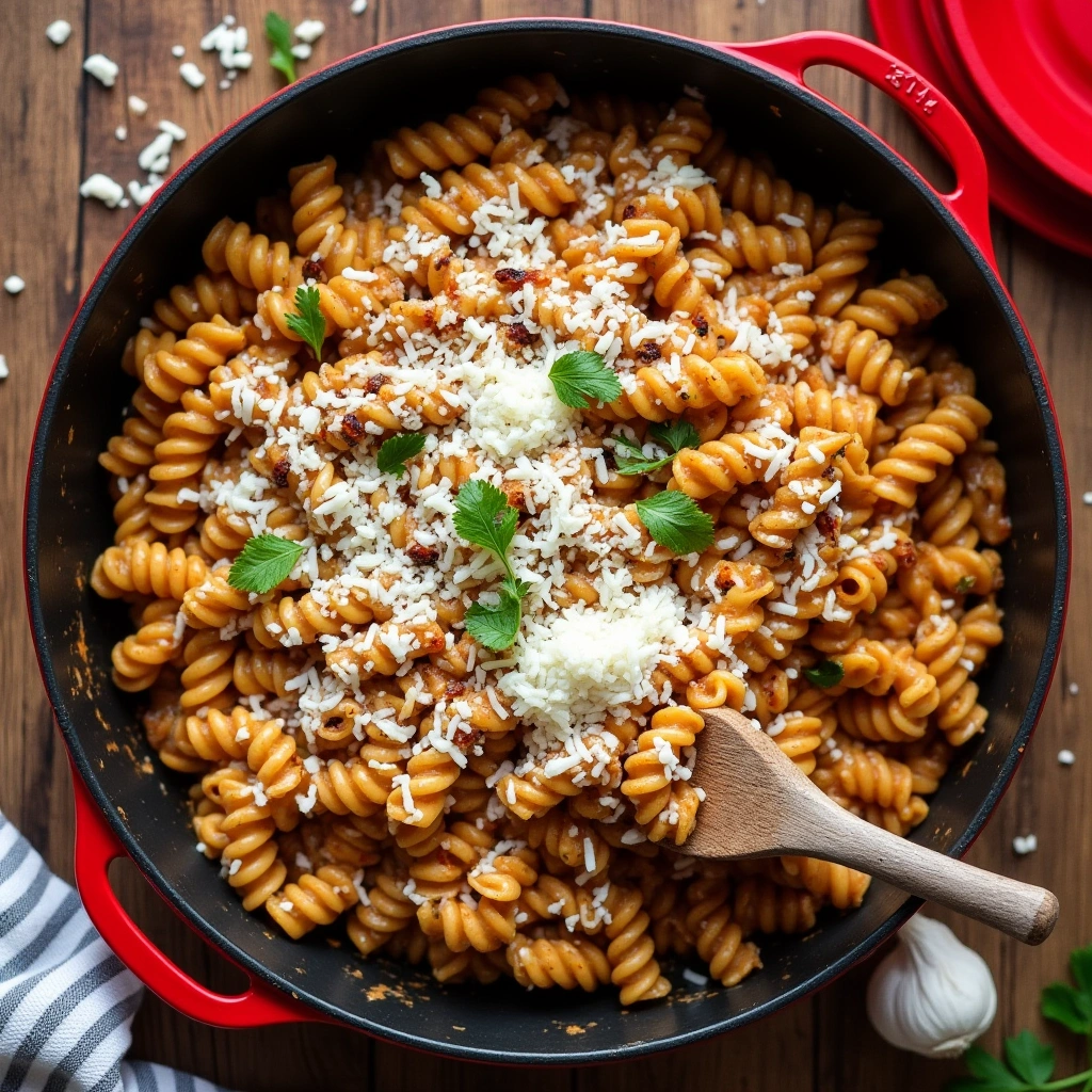 Perfectly Cooked Fusilli Pasta