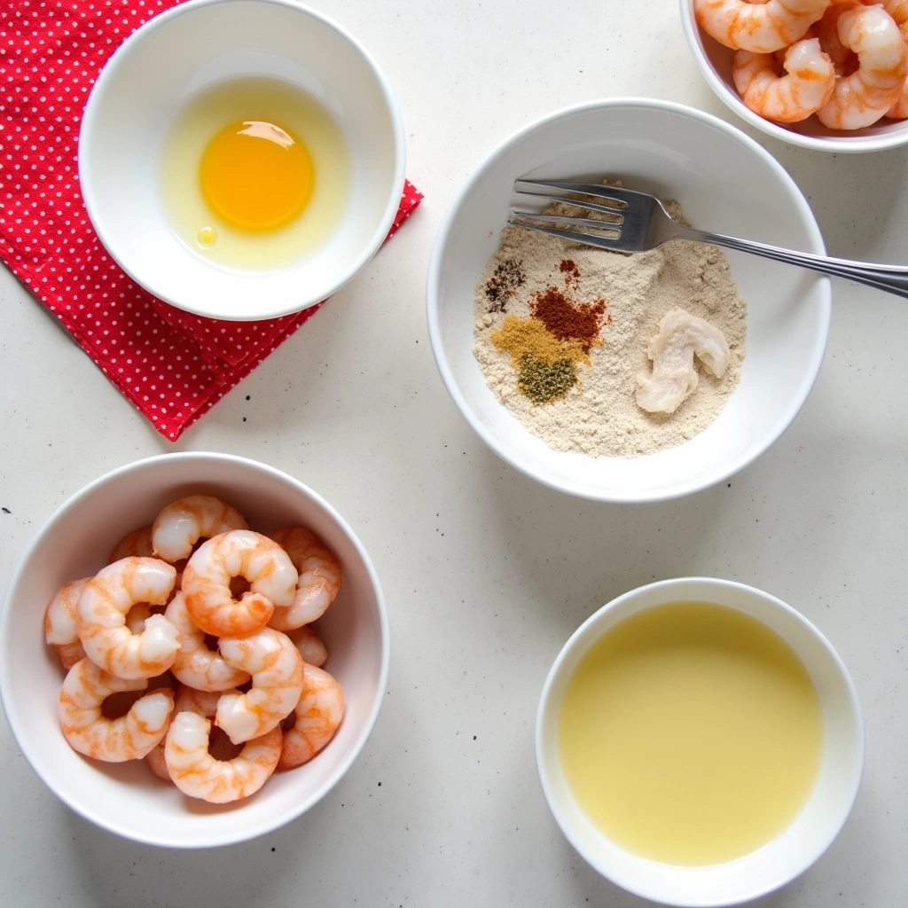 Crispy shrimp baskets 