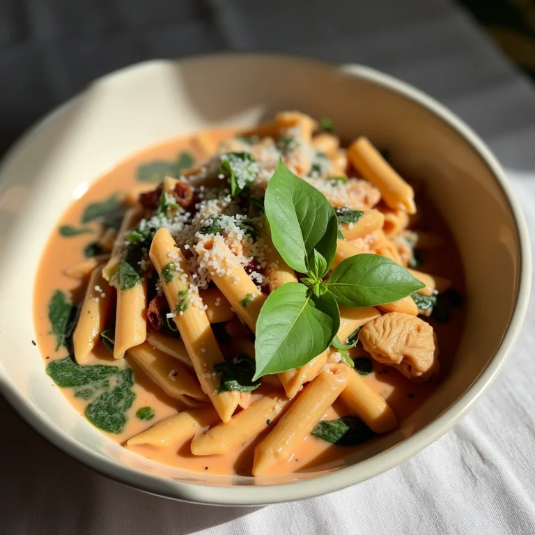 Marry Me Chicken Pasta with Spinach