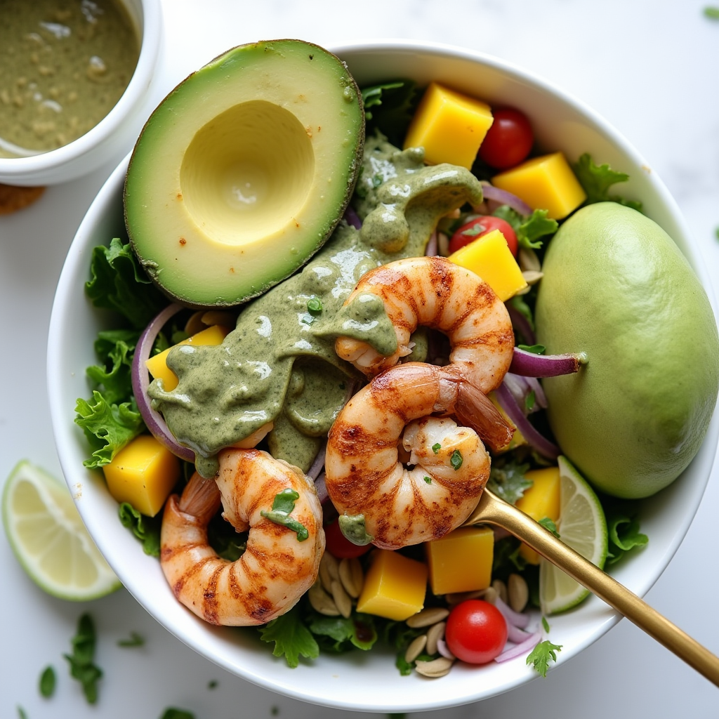 best Tropical shrimp salad and avocado