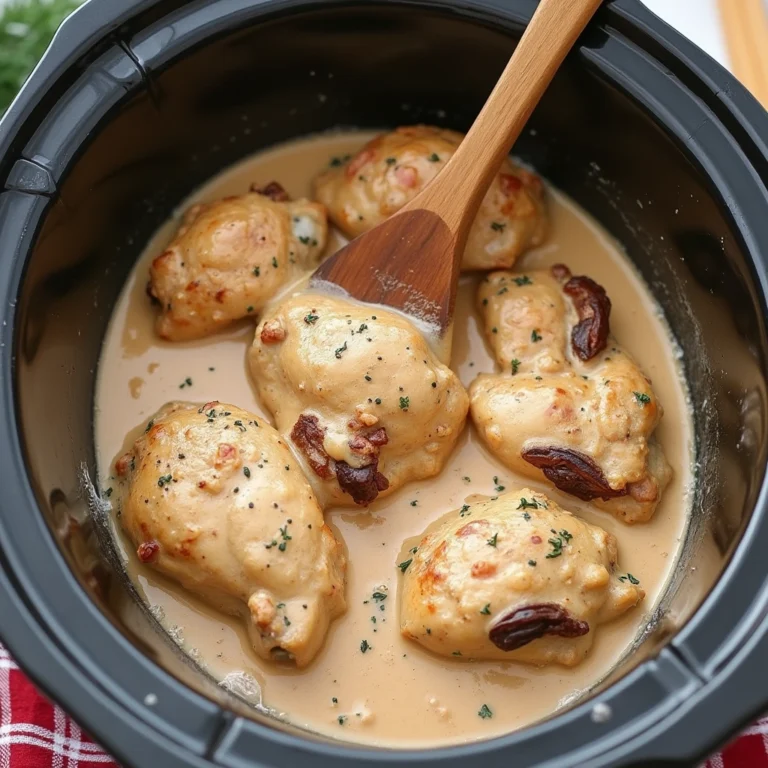 Marry Me Chicken Crock Pot served with creamy sauce