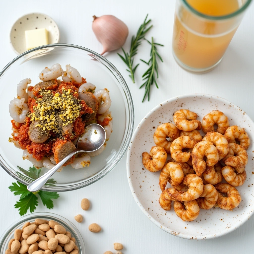 Ingredients for Lemony Shrimp and Bean Stew