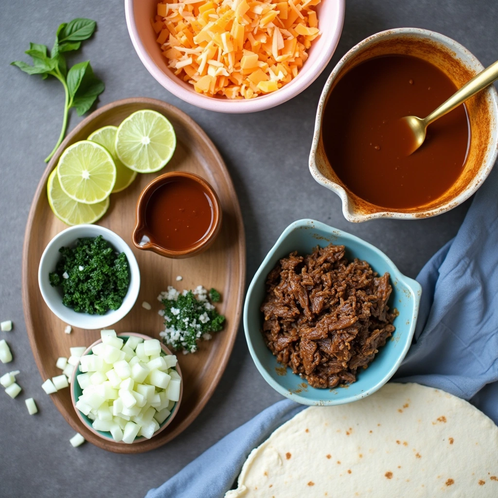 Birria quesadilla served