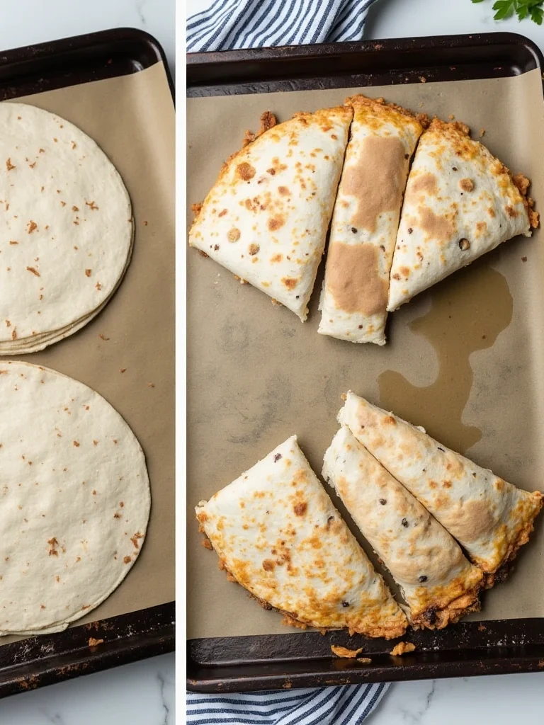 Healthy Oven-Baked Pizza Quesadilla