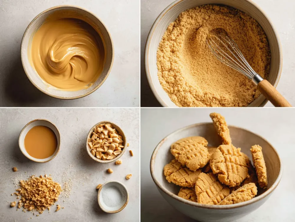 preparing Peanut Butter Cookies No Egg