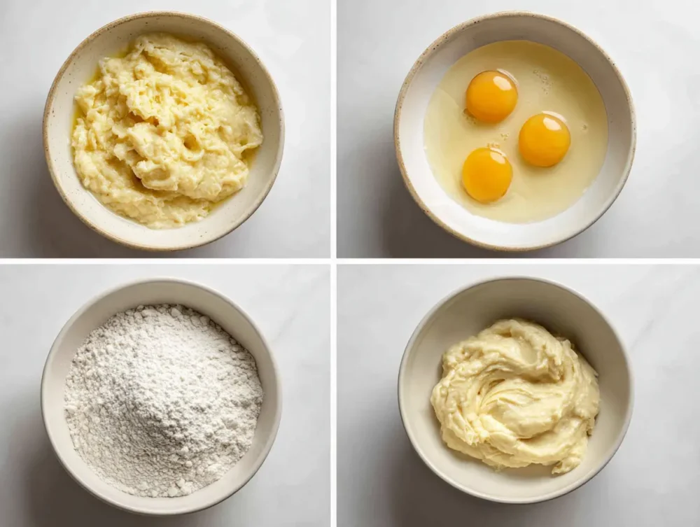 Banana bread cookies preparation