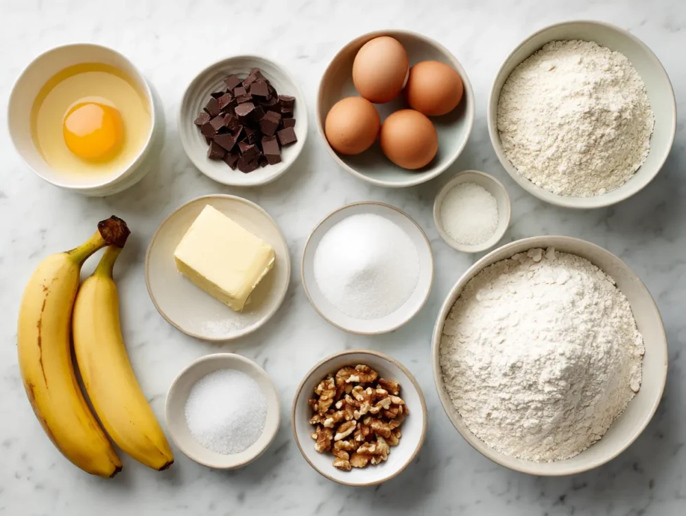 Banana bread cookies ingredients
