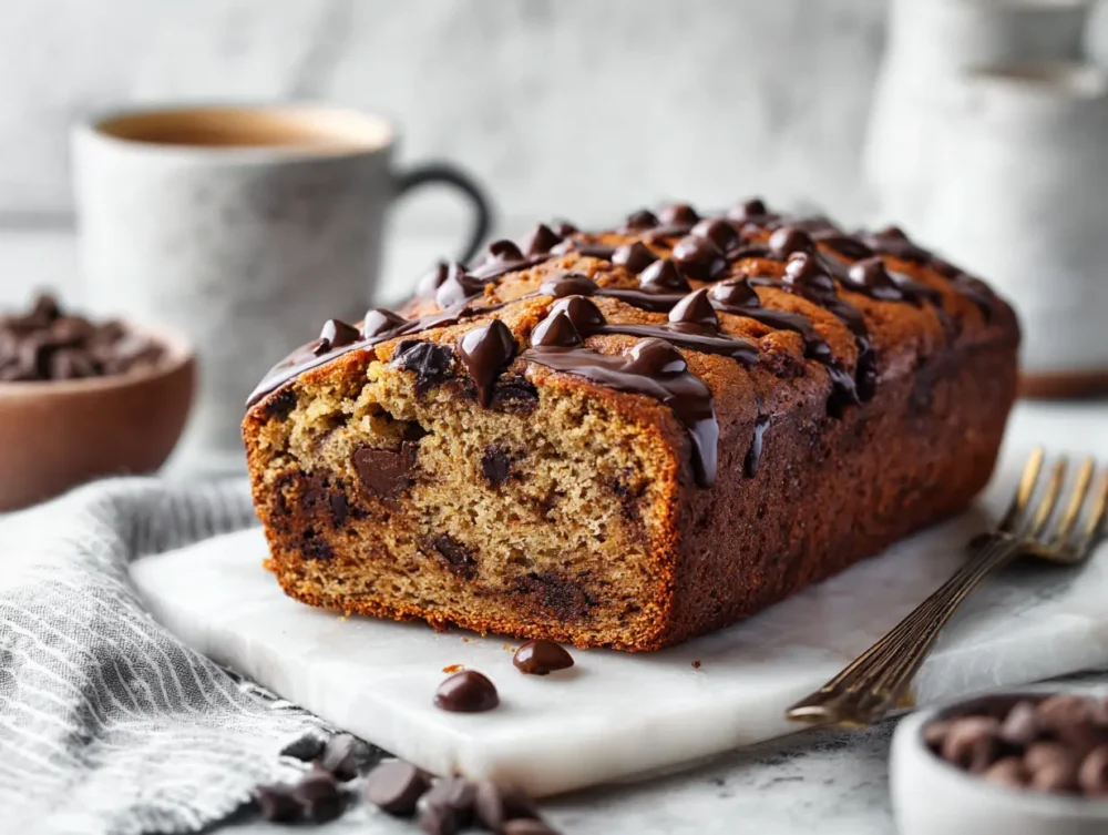 Baking the banana bread