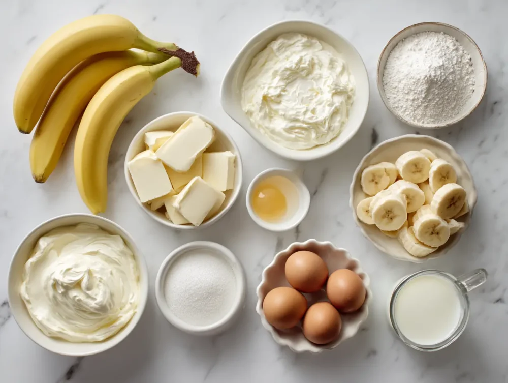 ingredients of Banana Pudding Cheesecake