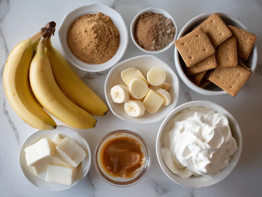 Banoffee Pie ingredients 