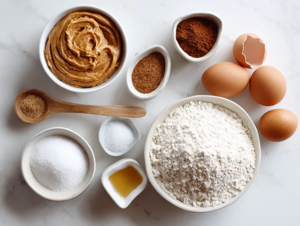 ingredients of Gluten-Free Peanut Butter Cookies