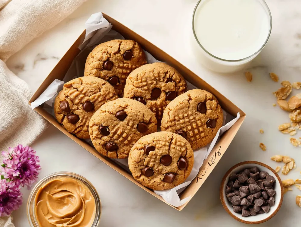 Gluten-Free Peanut Butter Cookies with chocolate chips