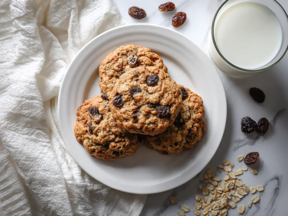 enjoy  the oatmeal raisin cookies