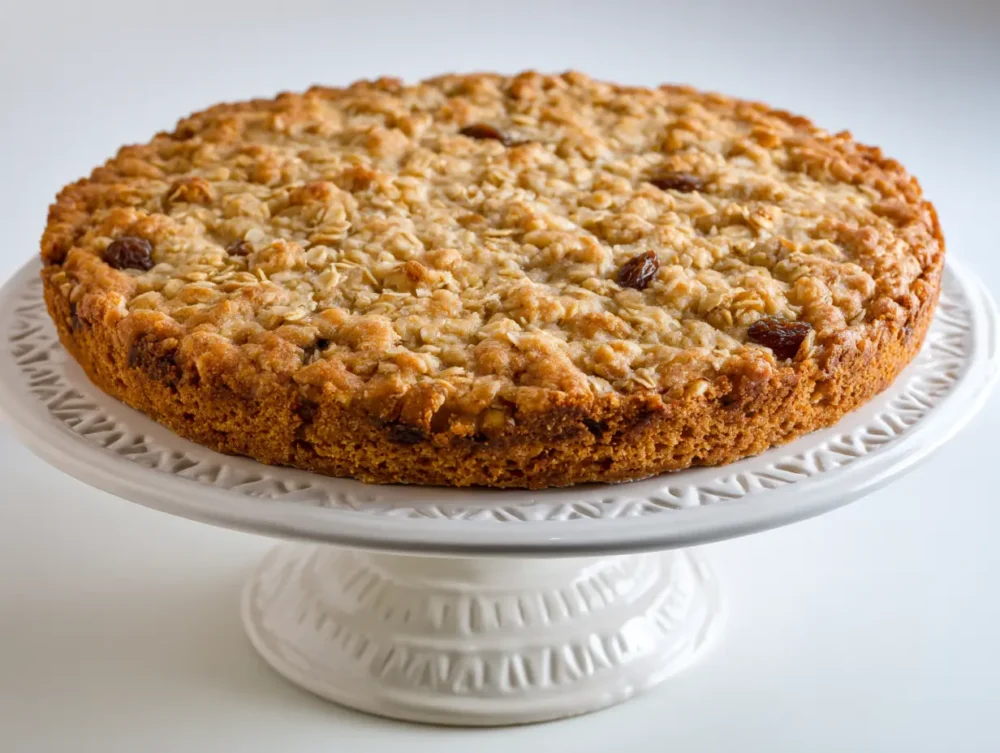 the perfect oatmeal raisin cookie cake