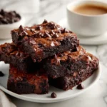 Fudgy brownies freshly baked