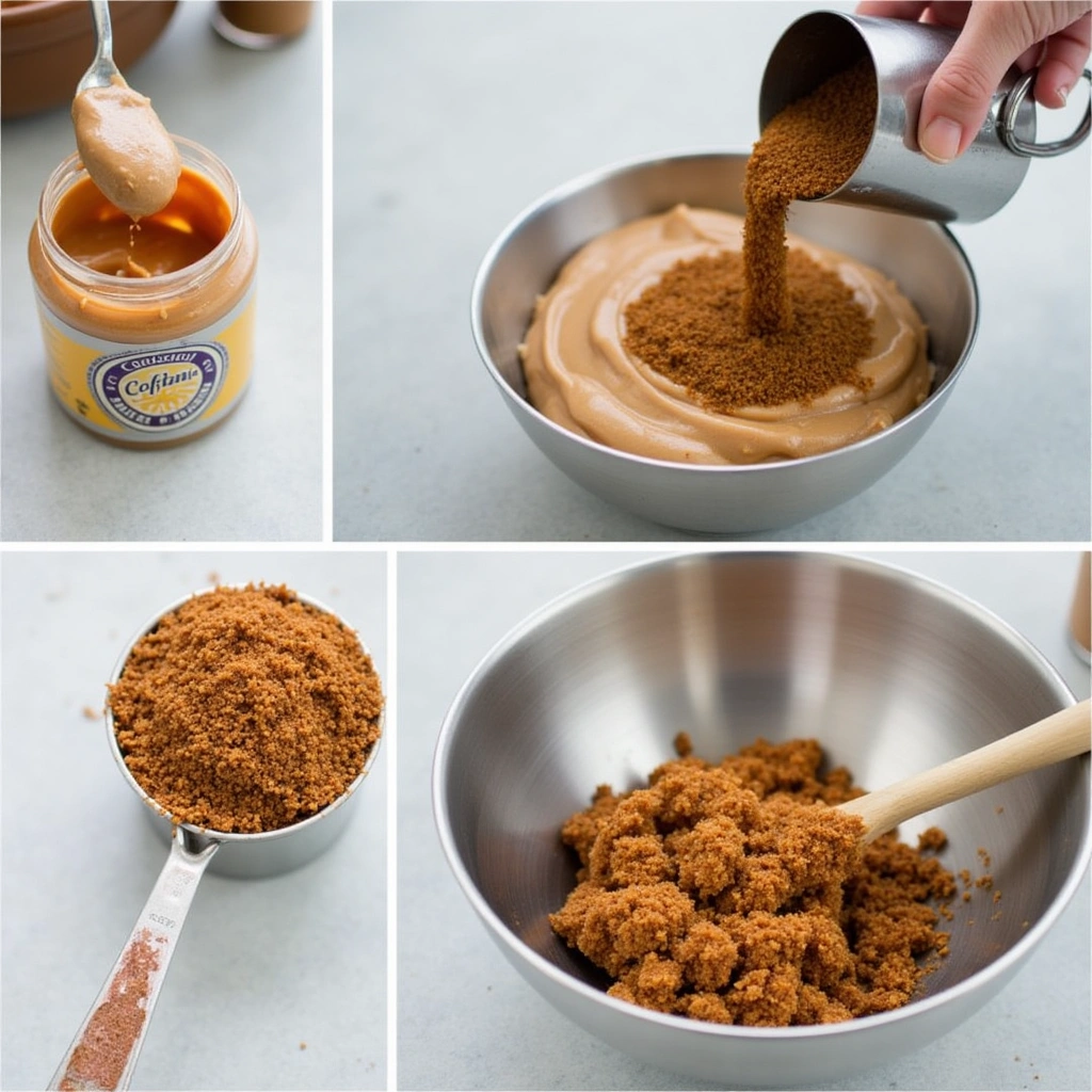 4-ingredient peanut butter cookies with brown sugar