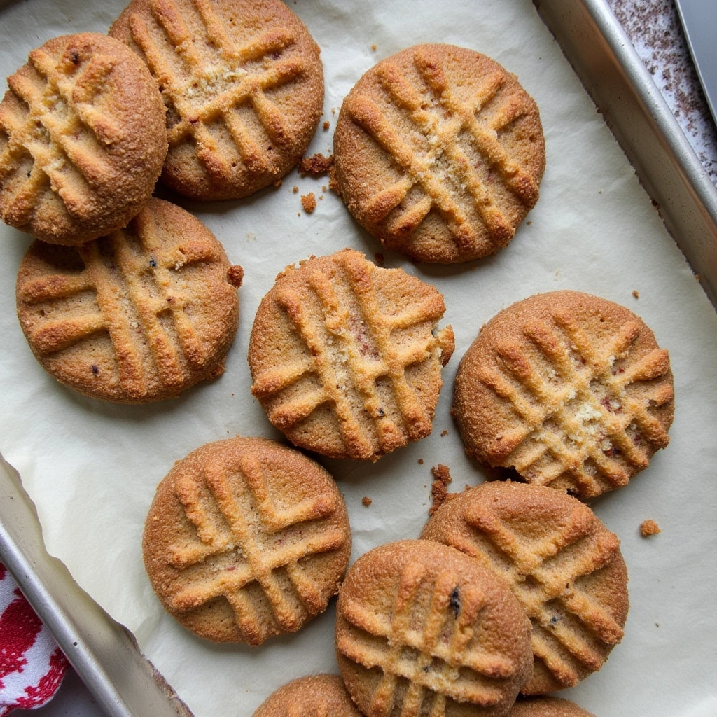 Healthy 4 Ingredient Peanut Butter Cookies"