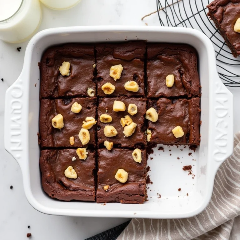 Fudgy brownies freshly baked